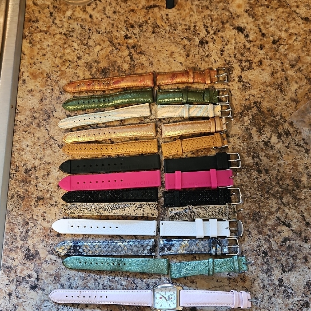 Michelle Urban Mini GREEN Watch Straps - SOLD SEPARTELY